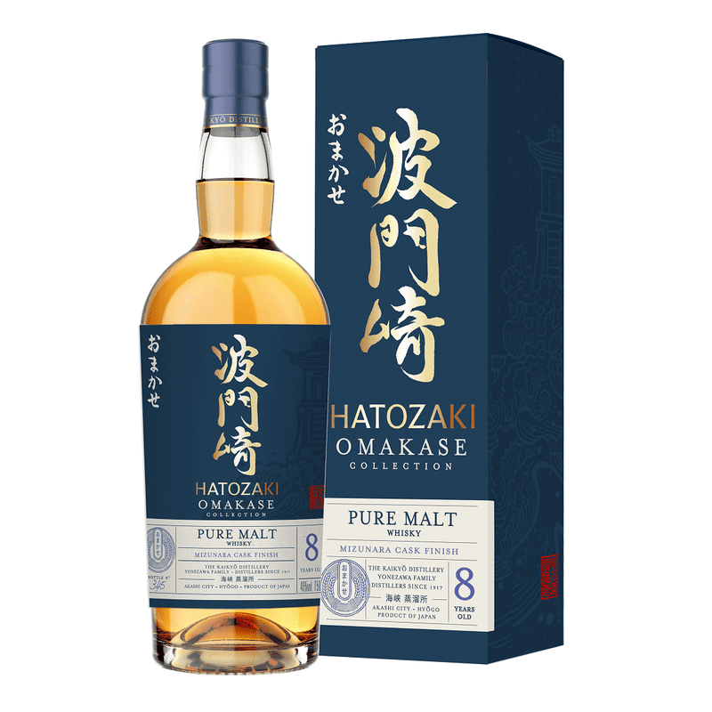 Hatozaki 'Omakase Collection' 8 Year Old Mizunara Cask Finish Pure Malt Japanese Whisky - ForWhiskeyLovers.com