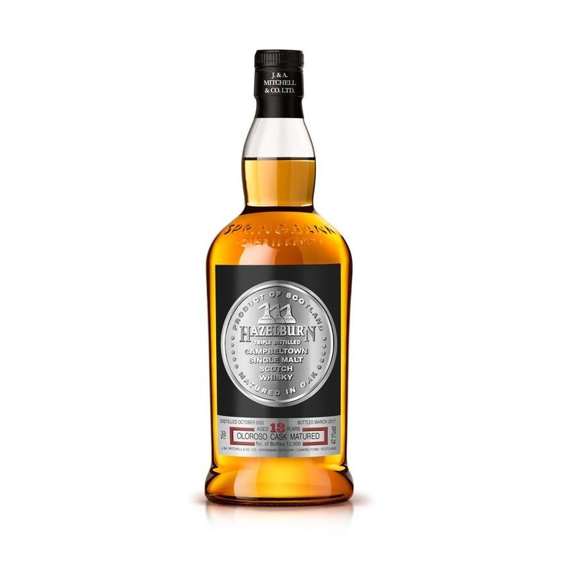 Hazelburn 13 Year Old Oloroso Cask Matured Campbeltown Single Malt Scotch Whisky - ForWhiskeyLovers.com