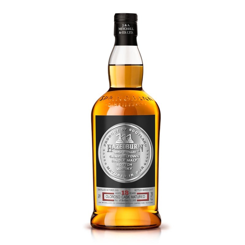 Hazelburn 13 Year Old Oloroso Cask Matured Campbeltown Single Malt Scotch Whisky - ForWhiskeyLovers.com