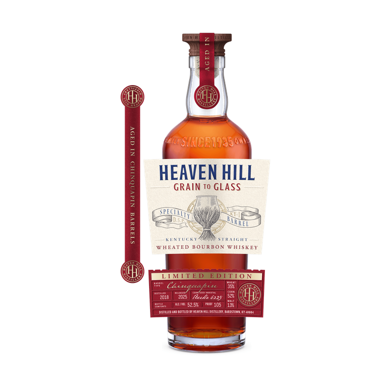Heaven Hill Grain to Glass Kentucky Straight Wheated Bourbon Chinquapin Oak Finish - ForWhiskeyLovers.com