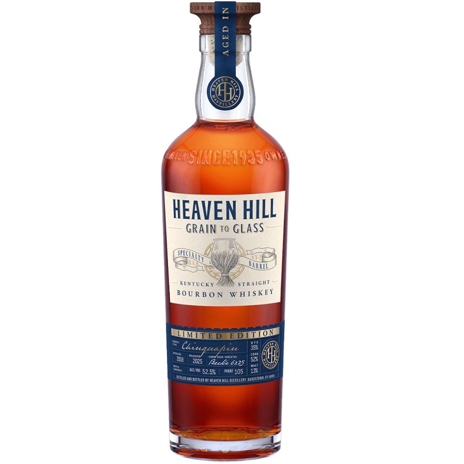 Heaven Hill Grain to Glass Specialty Barrel Chinquapin Kentucky Straight Bourbon Whiskey - ForWhiskeyLovers.com