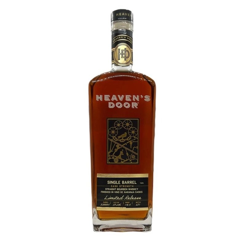 Heaven's Door Single Barrel Cask Strength Vino de Naranja Casks Finish Straight Bourbon Whiskey - ForWhiskeyLovers.com