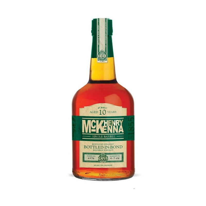 Henry McKenna 10 Year Old Bottled-In-Bond Single Barrel Kentucky Straight Bourbon Whiskey - ForWhiskeyLovers.com