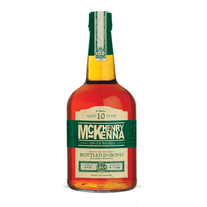 Henry McKenna 10 Year Old Bottled-In-Bond Single Barrel Kentucky Straight Bourbon Whiskey - ForWhiskeyLovers.com
