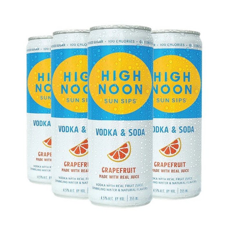 High Noon Grapefruit Hard Seltzer 4-Pack - ForWhiskeyLovers.com
