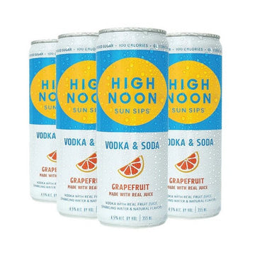 High Noon Grapefruit Hard Seltzer 4-Pack - ForWhiskeyLovers.com