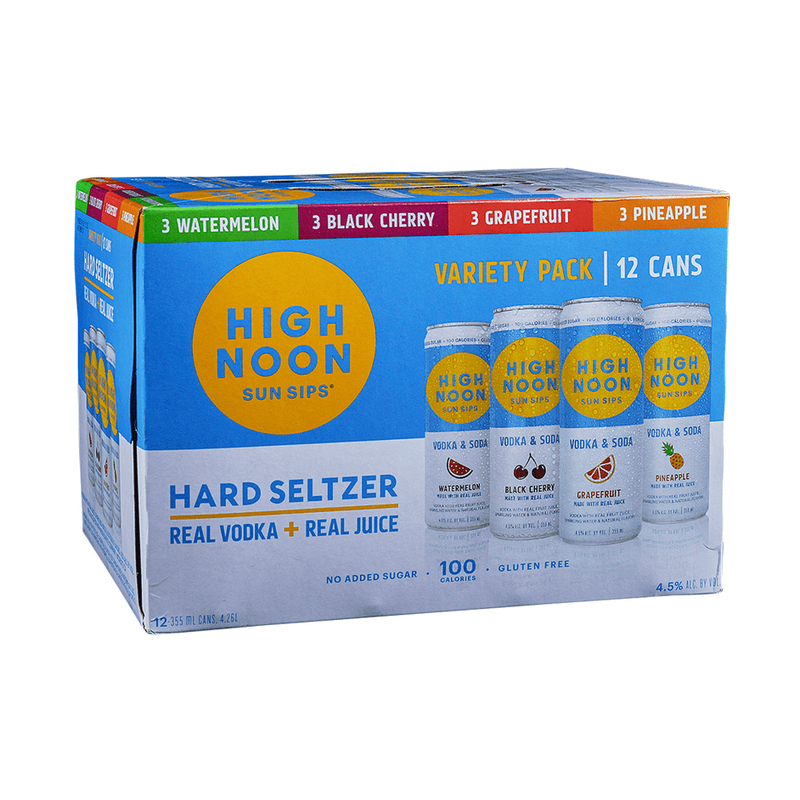 High Noon Hard Seltzer Variety 12-Pack - ForWhiskeyLovers.com