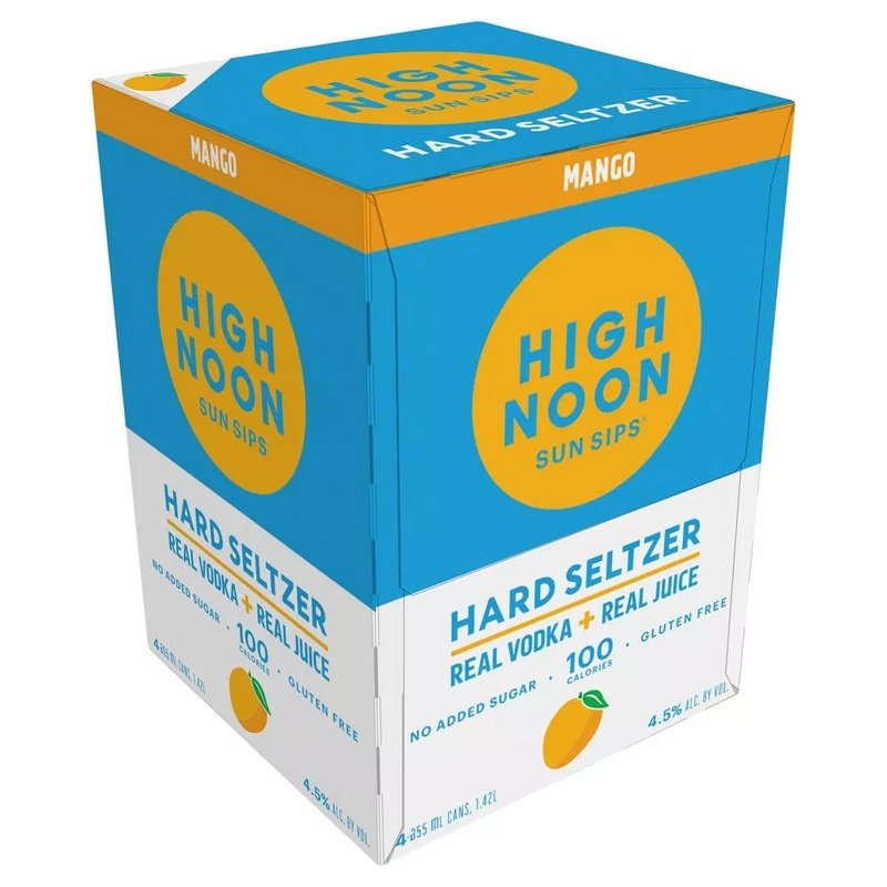 High Noon Mango Hard Seltzer 4-Pack - ForWhiskeyLovers.com