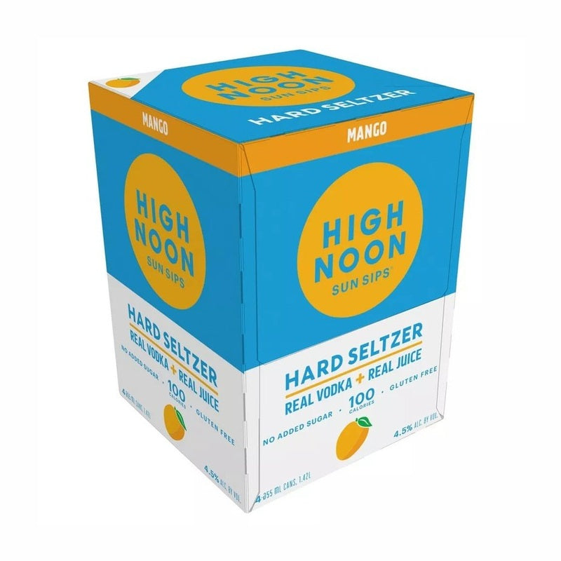 High Noon Mango Hard Seltzer 4-Pack - ForWhiskeyLovers.com