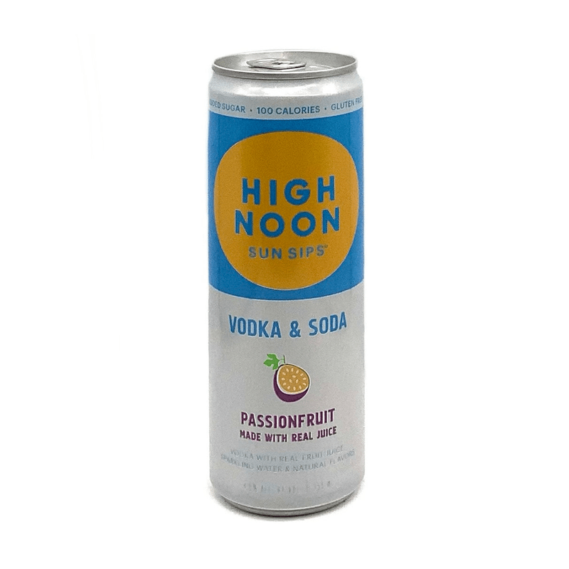 High Noon Passionfruit Vodka Soda 4-Pack - ForWhiskeyLovers.com