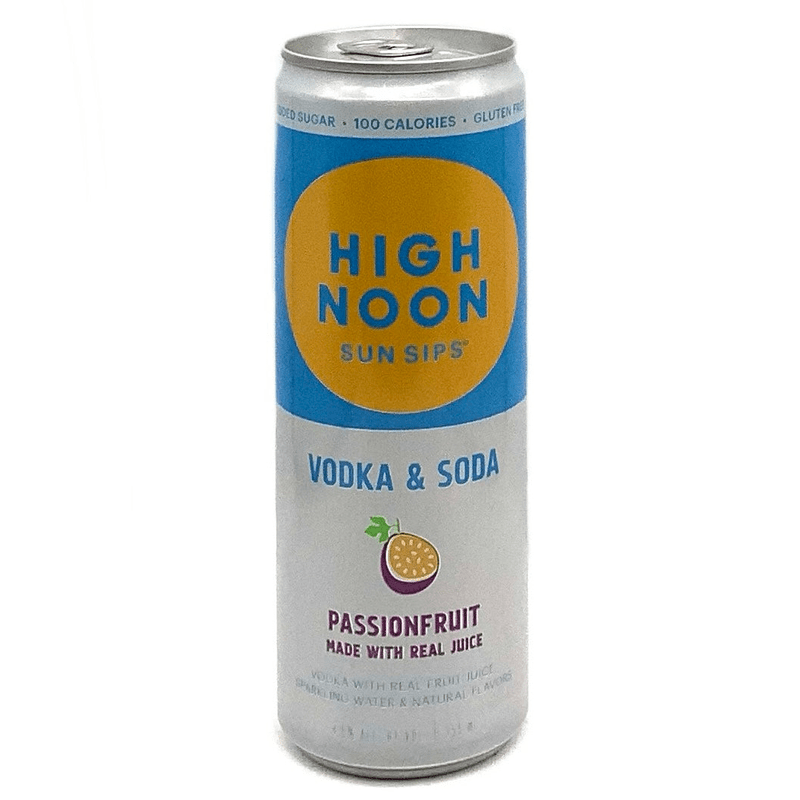 High Noon Passionfruit Vodka Soda 4-Pack - ForWhiskeyLovers.com