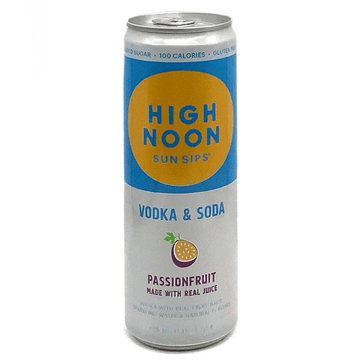 High Noon Passionfruit Vodka Soda 4-Pack - ForWhiskeyLovers.com