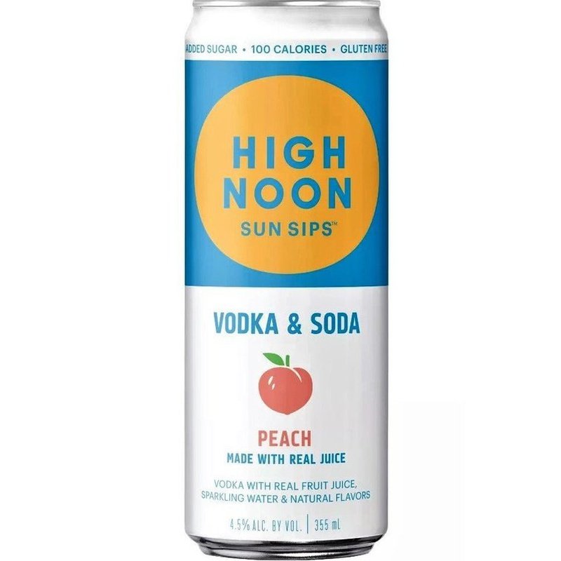 High Noon Peach Hard Seltzer 4-Pack - ForWhiskeyLovers.com