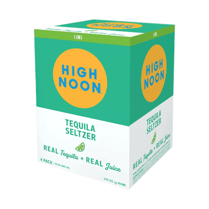 High Noon Tequila Lime Seltzer 4-pack Cans - ForWhiskeyLovers.com