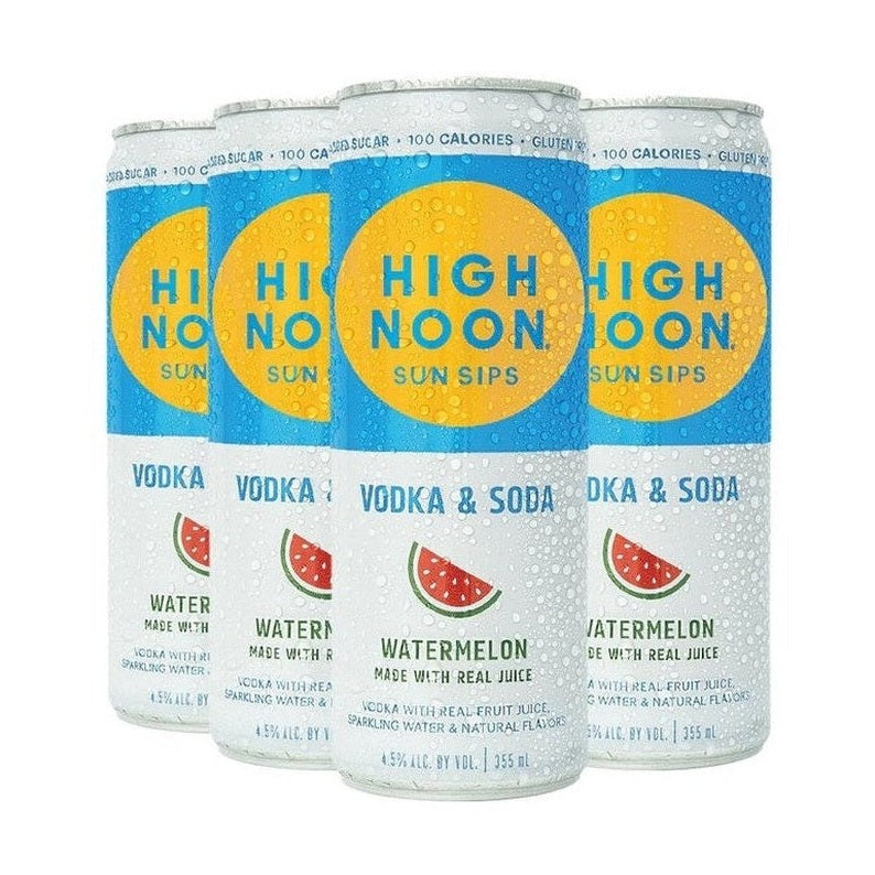 High Noon Watermelon Hard Seltzer 4-Pack - ForWhiskeyLovers.com