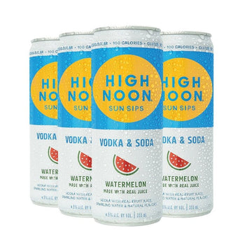 High Noon Watermelon Hard Seltzer 4-Pack - ForWhiskeyLovers.com