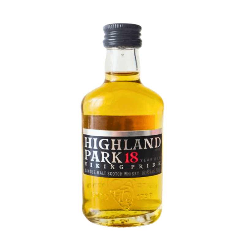 Highland Park 18 Single Malt Scotch Whisky 50ml - ForWhiskeyLovers.com