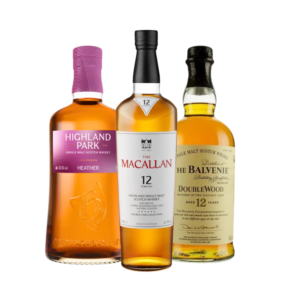 Highland Park, Macallan, & Balvenie Bundle - ForWhiskeyLovers.com