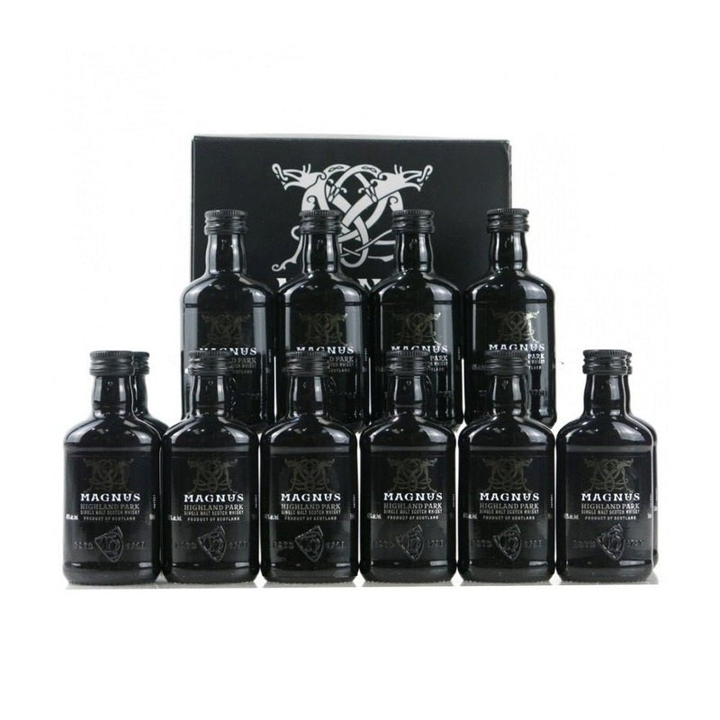 Highland Park Magnus Single Malt Scotch Whisky 12-Pack 50ml Gift Pack - ForWhiskeyLovers.com