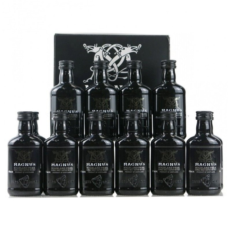 Highland Park Magnus Single Malt Scotch Whisky 12-Pack 50ml Gift Pack - ForWhiskeyLovers.com