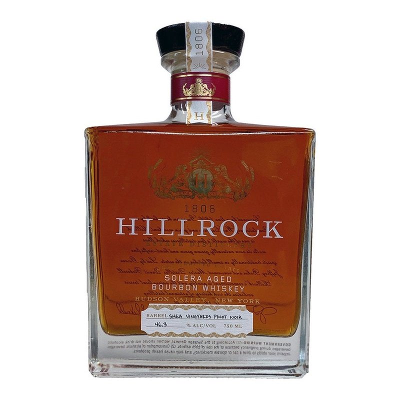 Hillrock Solera Aged Pinot Noir Finish Bourbon Whiskey - ForWhiskeyLovers.com