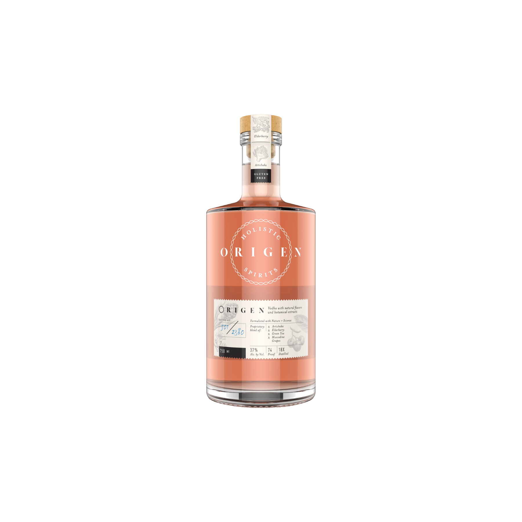 Holistic Spirits Origen Vodka 750ml - ForWhiskeyLovers.com
