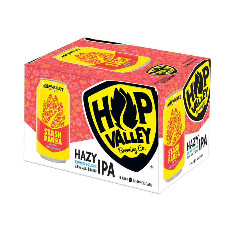 Hop Valley Brewing Co. Stash Panda Hazy IPA Beer 6-Pack - ForWhiskeyLovers.com