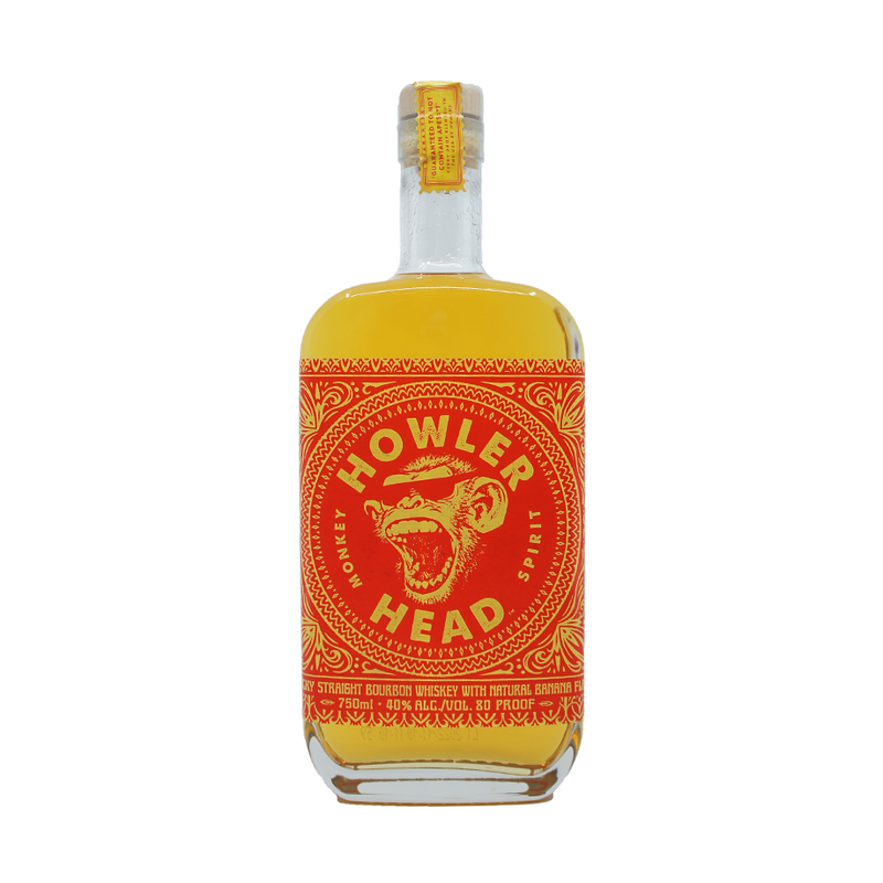 Howler Head Banana Infused Kentucky Straight Bourbon Whiskey - ForWhiskeyLovers.com