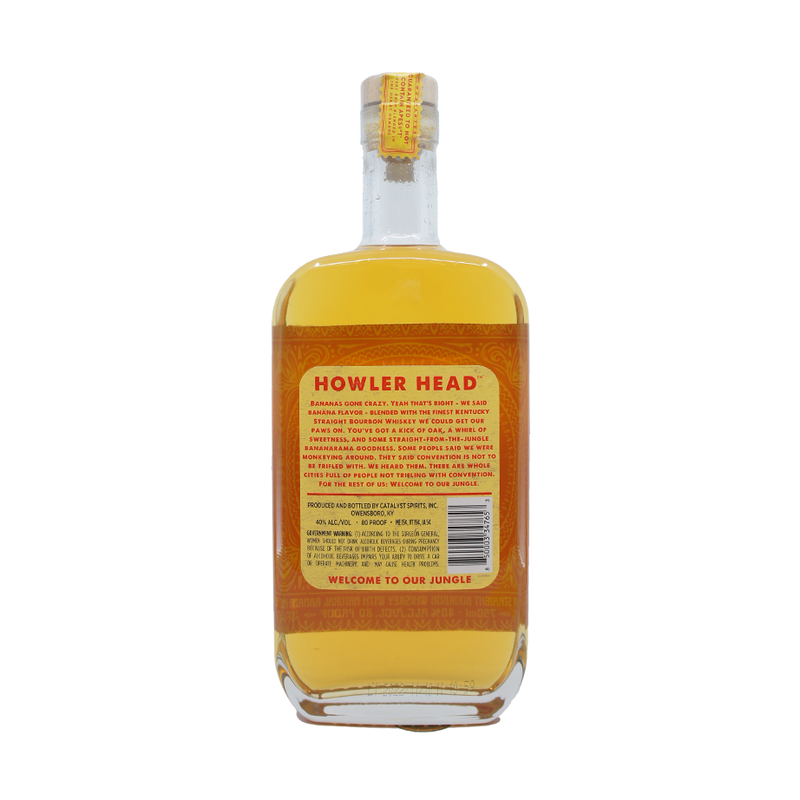 Howler Head Banana Infused Kentucky Straight Bourbon Whiskey - ForWhiskeyLovers.com