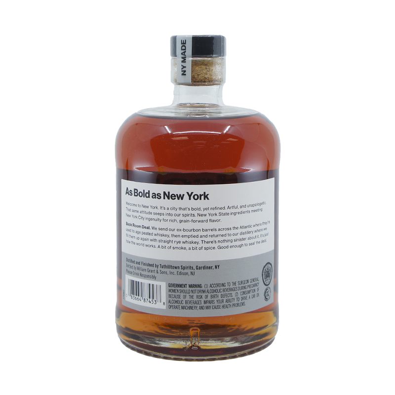 Hudson 'Back Room Deal' New York Straight Rye Whiskey - ForWhiskeyLovers.com