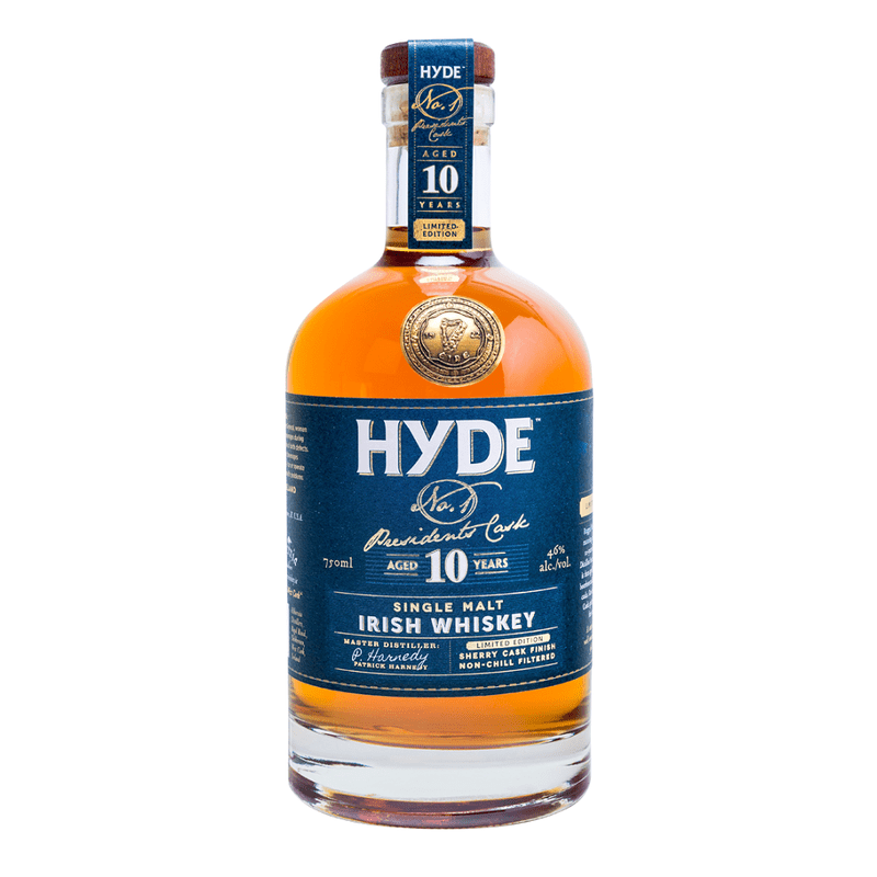 Hyde No.1 President's Cask 10 Year Old Sherry Cask Matured Single Malt Irish Whiskey - ForWhiskeyLovers.com