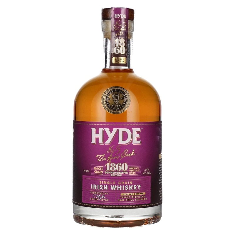 Hyde No. 5 Single Grain Burgundy Cask Finish Irish Whiskey 750mL - ForWhiskeyLovers.com