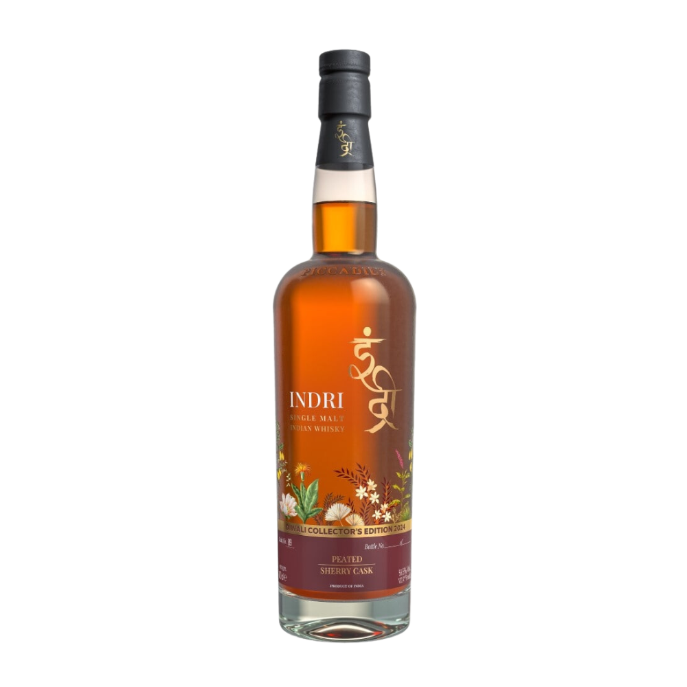 Indri Diwali 2024 Collector’s Edition Peated PX Sherry Cask Finish Whisky - ForWhiskeyLovers.com