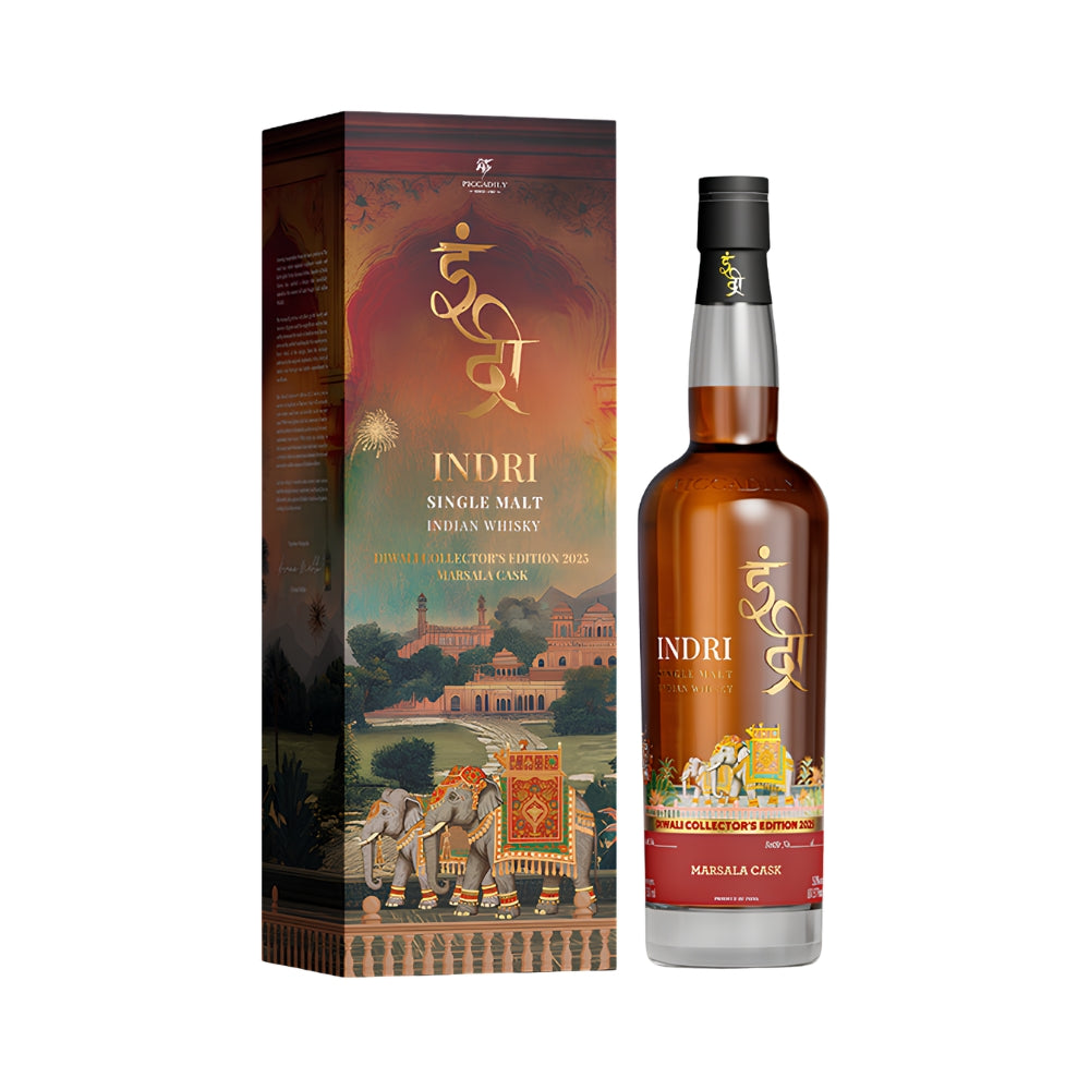 Indri Diwali 2025 Edition Marsala Cask - ForWhiskeyLovers.com