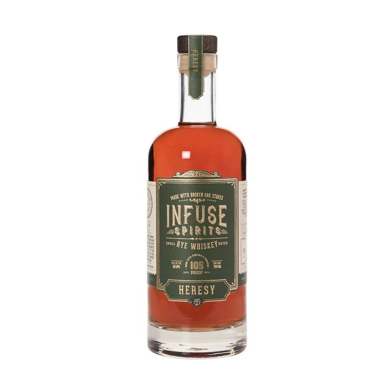 Infuse Spirits Heresy Rye Whiskey - ForWhiskeyLovers.com