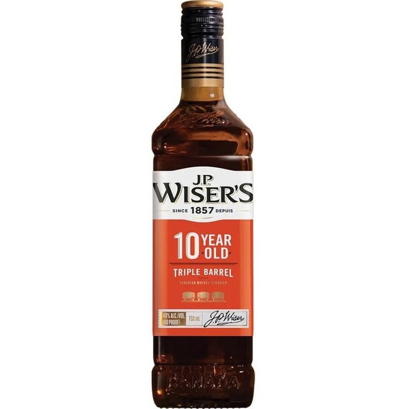 J.P. Wiser's 10 Year Old Triple Barrel Blended Canadian Whisky - ForWhiskeyLovers.com