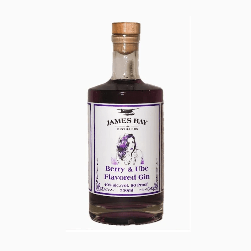 James Bay Berry & Ube Flavored Gin 750mL - ForWhiskeyLovers.com