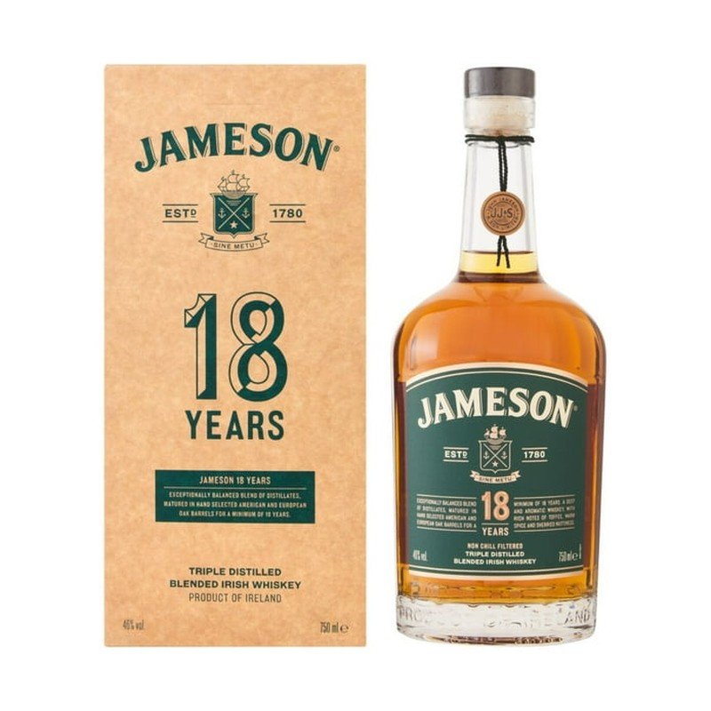 Jameson 18 Year Old Irish Whiskey - ForWhiskeyLovers.com