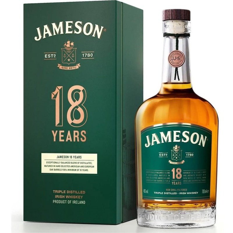 Jameson 18 Year Old Irish Whiskey - ForWhiskeyLovers.com
