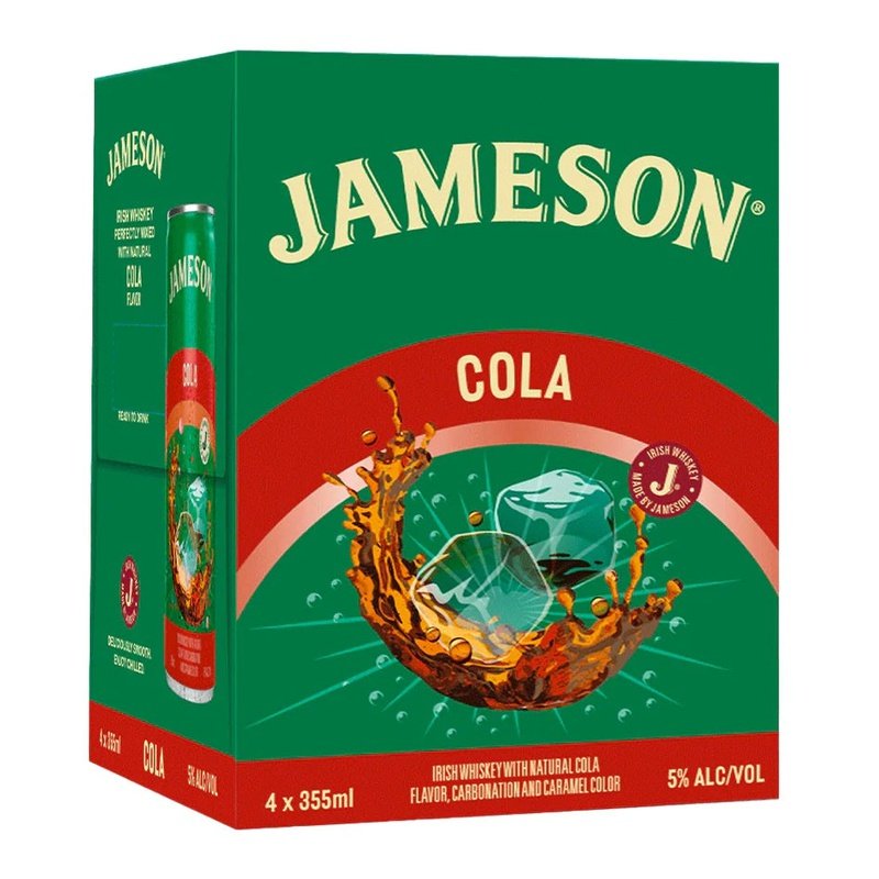 Jameson 'Cola' Canned Cocktail 4-Pack - ForWhiskeyLovers.com