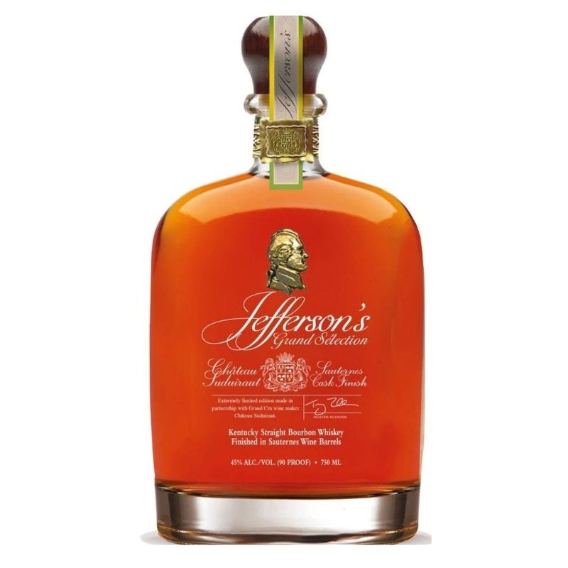 Jefferson's Grand Selection Chƒteau Suduiraut Sauternes Cask Finish Kentucky Straight Bourbon Whiskey - ForWhiskeyLovers.com