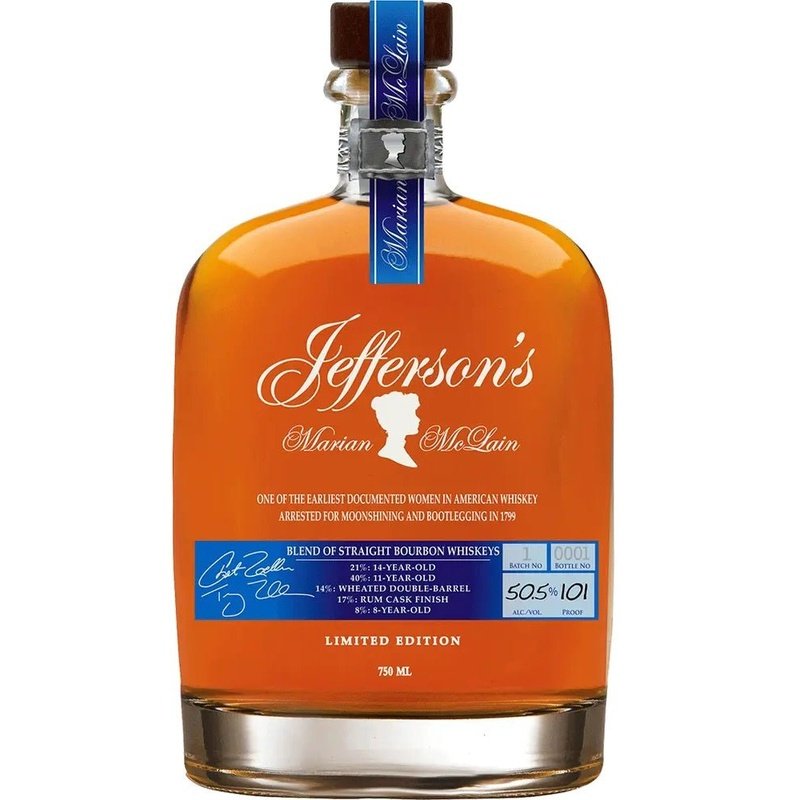 Jefferson's 'Marian McLain' Blend Of Straight Bourbon Whiskeys - ForWhiskeyLovers.com