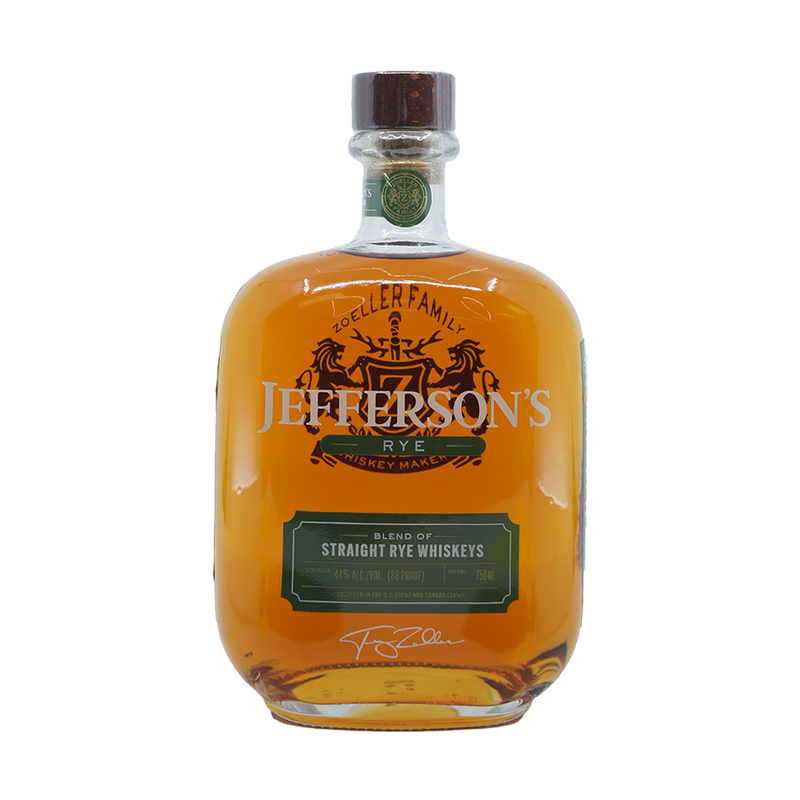 Jefferson's Small Batch Kentucky Straight Rye Whiskey - ForWhiskeyLovers.com