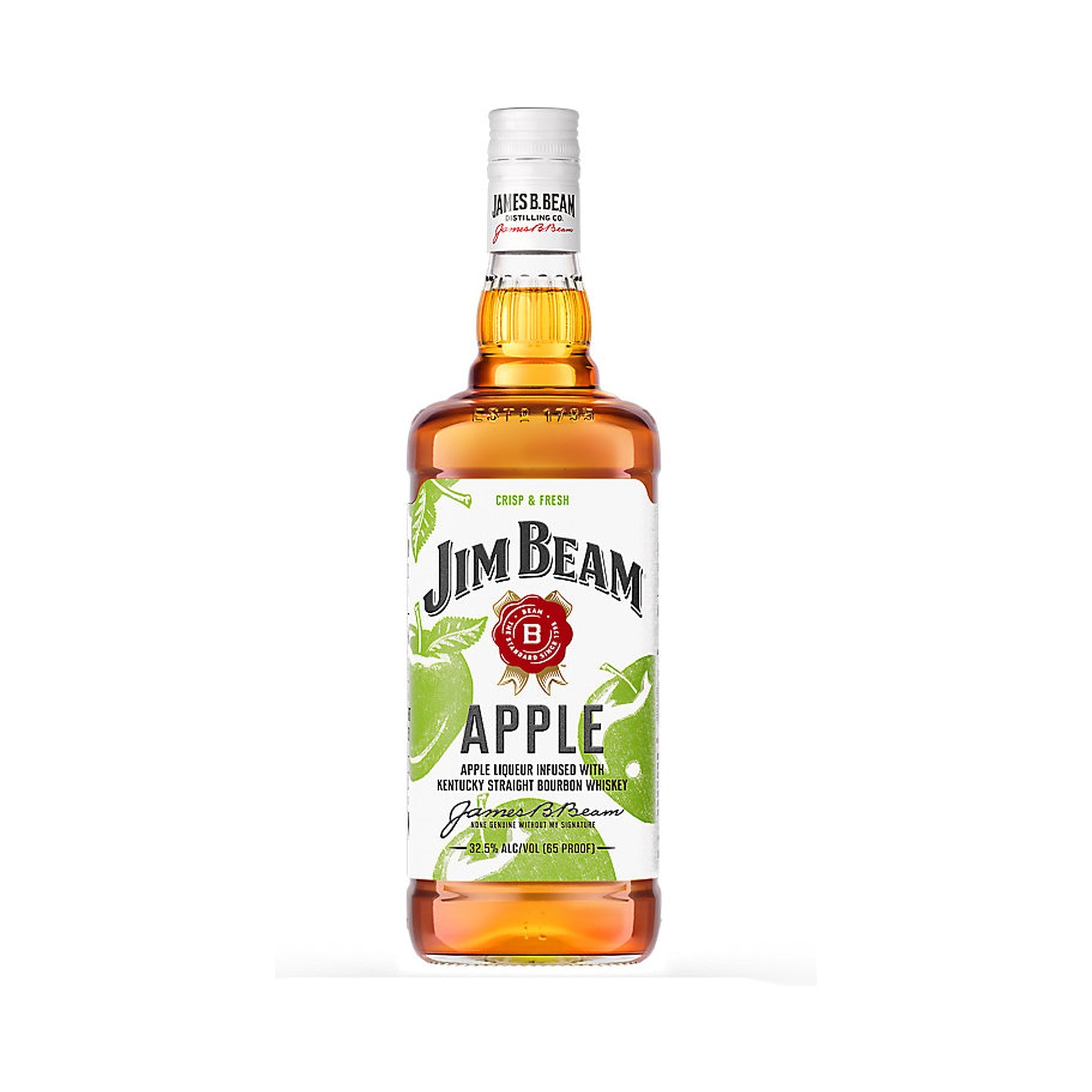 Jim Beam Apple Flavored Whiskey 1L - ForWhiskeyLovers.com
