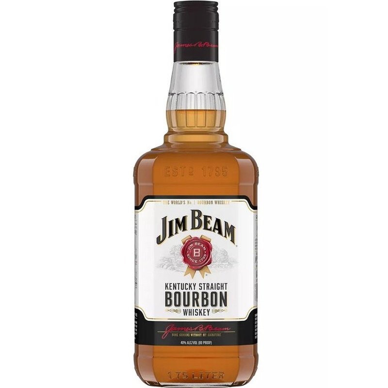 Jim Beam Kentucky Straight Bourbon Whiskey 1.75L - ForWhiskeyLovers.com