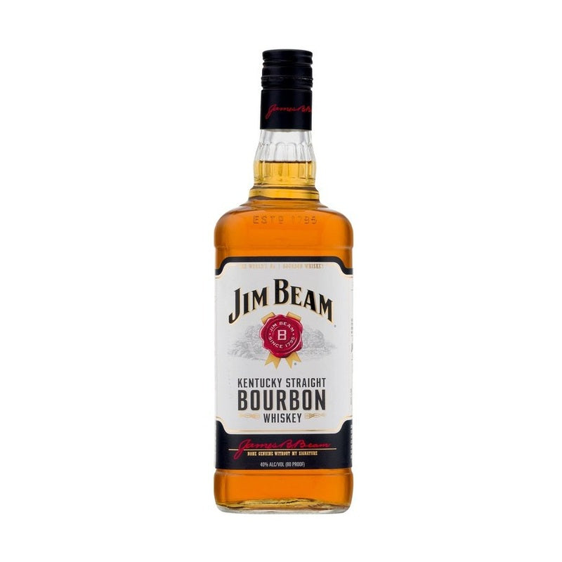 Jim Beam Kentucky Straight Bourbon Whiskey Liter - ForWhiskeyLovers.com