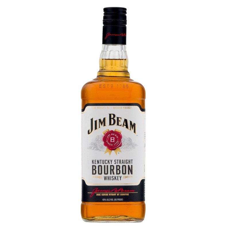 Jim Beam Kentucky Straight Bourbon Whiskey Liter - ForWhiskeyLovers.com