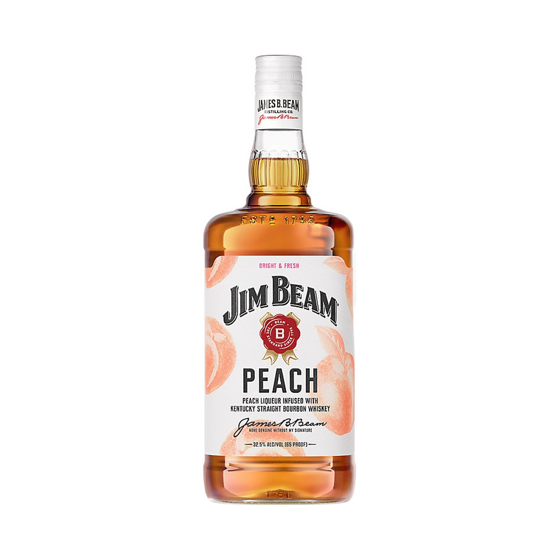 Jim Beam Peach Flavored Whiskey 1.75L - ForWhiskeyLovers.com