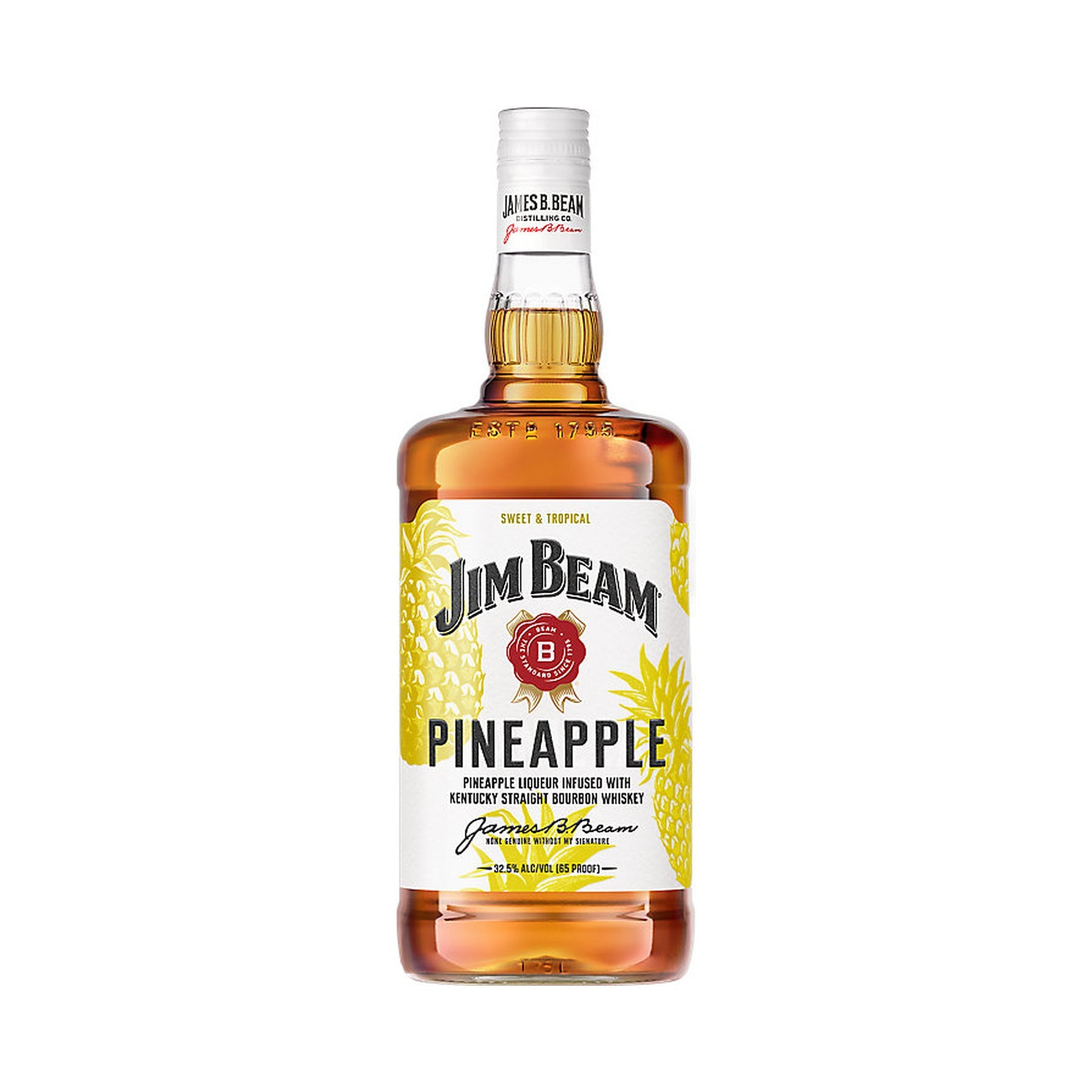 Jim Beam Pineapple Flavored Whiskey 1.75L - ForWhiskeyLovers.com