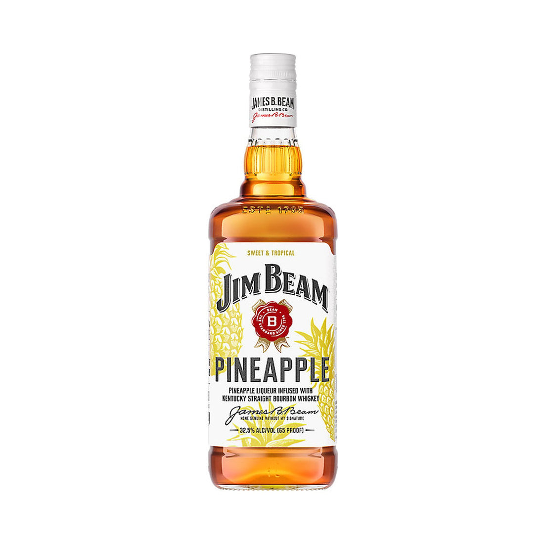Jim Beam Pineapple Flavored Whiskey 1L - ForWhiskeyLovers.com